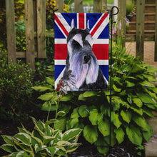 Load image into Gallery viewer, Schnauzer with English Union Jack British Flag Garden Flag - Outdoor Decorative Yard Flag