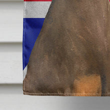 Load image into Gallery viewer, Doberman Natural Ears with English Union Jack British Flag Flag Canvas House Size SS4921CHF