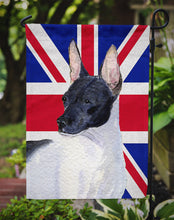 Load image into Gallery viewer, Rat Terrier with English Union Jack British Flag Garden Flag – Decorative Outdoor Yard Flag SS4922GF