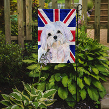 Load image into Gallery viewer, Maltese with English Union Jack British Flag Garden Flag - Outdoor Decorative Yard Flag SS4924GF