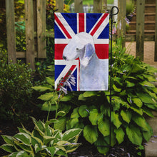 Load image into Gallery viewer, Bedlington Terrier with English Union Jack British Flag Garden Flag – Decorative Outdoor Yard Flag SS4925GF