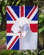 Load image into Gallery viewer, Bedlington Terrier with English Union Jack British Flag Garden Flag – Decorative Outdoor Yard Flag SS4925GF