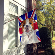 Load image into Gallery viewer, English Bulldog with English Union Jack British Flag Flag Canvas House Size SS4926CHF