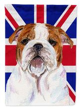 Load image into Gallery viewer, English Bulldog with English Union Jack British Flag Flag Canvas House Size SS4926CHF