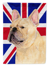 Load image into Gallery viewer, French Bulldog with English Union Jack British Flag Flag Canvas House Size SS4927CHF