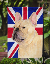 Load image into Gallery viewer, French Bulldog with English Union Jack British Flag Garden Flag – Decorative Outdoor Yard Flag SS4927GF