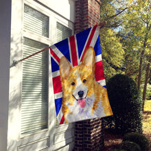 Load image into Gallery viewer, Corgi with English Union Jack British Flag Flag Canvas House Size SS4928CHF