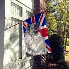Load image into Gallery viewer, Keeshond with English Union Jack British Flag Flag Canvas House Size SS4930CHF