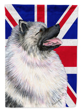 Load image into Gallery viewer, Keeshond with English Union Jack British Flag Flag Canvas House Size SS4930CHF