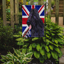 Load image into Gallery viewer, Briard with English Union Jack British Flag Garden Flag - Outdoor Decorative Yard Flag SS4931GF