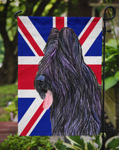Load image into Gallery viewer, Briard with English Union Jack British Flag Garden Flag - Outdoor Decorative Yard Flag SS4931GF