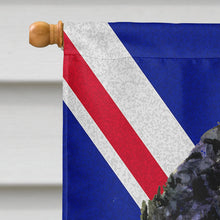 Load image into Gallery viewer, Portuguese Water Dog with English Union Jack British Flag Flag Canvas House Size SS4932CHF