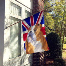 Load image into Gallery viewer, English Bulldog with English Union Jack British Flag Flag Canvas House Size SS4933CHF