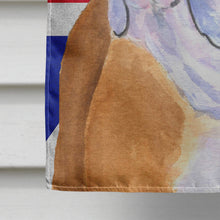 Load image into Gallery viewer, English Bulldog with English Union Jack British Flag Flag Canvas House Size SS4933CHF