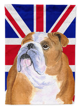 Load image into Gallery viewer, English Bulldog with English Union Jack British Flag Flag Canvas House Size SS4933CHF