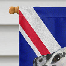 Load image into Gallery viewer, Dalmatian with English Union Jack British Flag Flag Canvas House Size SS4934CHF