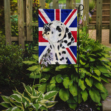 Load image into Gallery viewer, Dalmatian with English Union Jack British Flag Garden Flag - Outdoor Decorative Yard Flag