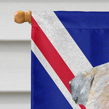 Load image into Gallery viewer, Wheaten Terrier Soft Coated with English Union Jack British Flag Flag Canvas House Size SS4935CHF