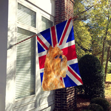 Load image into Gallery viewer, Brussels Griffon with English Union Jack British Flag Flag Canvas House Size SS4936CHF