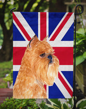 Load image into Gallery viewer, Brussels Griffon with English Union Jack British Flag Garden Flag - Outdoor Decorative Yard Flag