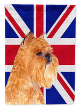 Load image into Gallery viewer, Brussels Griffon with English Union Jack British Flag Garden Flag - Outdoor Decorative Yard Flag