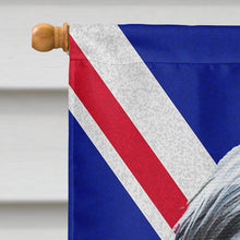 Load image into Gallery viewer, Bearded Collie with English Union Jack British Flag Flag Canvas House Size SS4939CHF
