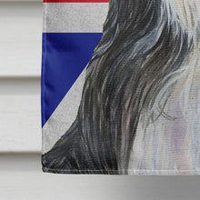 Load image into Gallery viewer, Bearded Collie with English Union Jack British Flag Flag Canvas House Size SS4939CHF