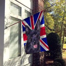 Load image into Gallery viewer, Australian Kelpie with English Union Jack British Flag Flag Canvas House Size SS4940CHF