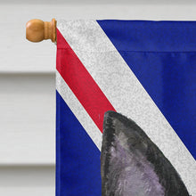 Load image into Gallery viewer, Australian Kelpie with English Union Jack British Flag Flag Canvas House Size SS4940CHF