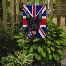 Load image into Gallery viewer, Australian Kelpie with English Union Jack British Flag Garden Flag – Decorative Outdoor Yard Flag SS4940GF