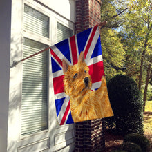 Load image into Gallery viewer, Norwich Terrier with English Union Jack British Flag Flag Canvas House Size SS4941CHF