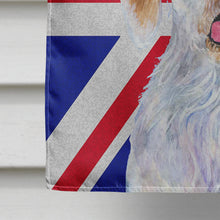 Load image into Gallery viewer, Clumber Spaniel with English Union Jack British Flag Flag Canvas House Size SS4942CHF