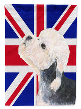 Load image into Gallery viewer, Dandie Dinmont Terrier with English Union Jack British Flag Garden Flag - Outdoor Decorative Yard Flag