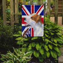 Load image into Gallery viewer, Jack Russell Terrier with English Union Jack British Flag Garden Flag - Outdoor Decorative Yard Flag SS4946GF