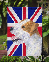 Load image into Gallery viewer, Jack Russell Terrier with English Union Jack British Flag Garden Flag - Outdoor Decorative Yard Flag SS4946GF
