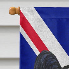 Load image into Gallery viewer, Papillon with English Union Jack British Flag Flag Canvas House Size SS4947CHF