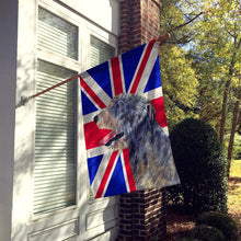 Load image into Gallery viewer, Irish Wolfhound with English Union Jack British Flag Flag Canvas House Size SS4948CHF