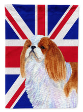 Load image into Gallery viewer, English Toy Spaniel with English Union Jack British Flag Flag Canvas House Size SS4949CHF