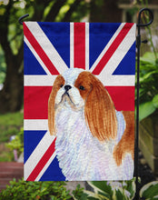 Load image into Gallery viewer, English Toy Spaniel with English Union Jack British Flag Garden Flag - Outdoor Decorative Yard Flag