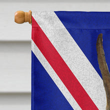 Load image into Gallery viewer, Boxer with English Union Jack British Flag Flag Canvas House Size SS4950CHF