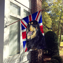 Load image into Gallery viewer, Tibetan Spaniel with English Union Jack British Flag Flag Canvas House Size SS4954CHF