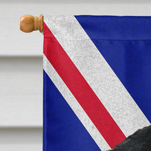 Load image into Gallery viewer, Gordon Setter with English Union Jack British Flag Flag Canvas House Size SS4957CHF