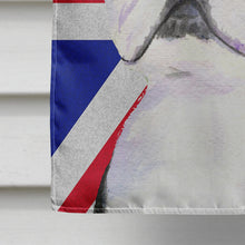 Load image into Gallery viewer, Boston Terrier with English Union Jack British Flag Flag Canvas House Size SS4958CHF