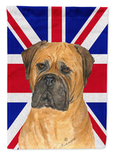 Load image into Gallery viewer, Bullmastiff with English Union Jack British Flag Flag Canvas House Size SS4959CHF