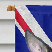 Load image into Gallery viewer, Rat Terrier with English Union Jack British Flag Flag Canvas House Size SS4960CHF