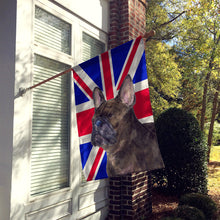Load image into Gallery viewer, French Bulldog with English Union Jack British Flag Flag Canvas House Size SS4961CHF