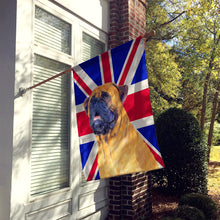 Load image into Gallery viewer, Bullmastiff with English Union Jack British Flag Flag Canvas House Size SS4962CHF