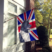 Load image into Gallery viewer, Akita with English Union Jack British Flag Flag Canvas House Size SS4963CHF