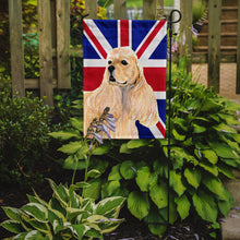 Load image into Gallery viewer, Cocker Spaniel Buff with English Union Jack British Flag Garden Flag - Outdoor Decorative Yard Flag