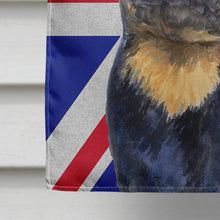 Load image into Gallery viewer, Rottweiler with English Union Jack British Flag Flag Canvas House Size SS4966CHF